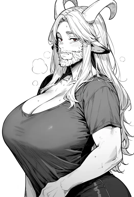 masterpiece, best quality, score_7, safe, asgore dreemurr, solo, upper body, simple background — by k3scat, made with ComfyUI