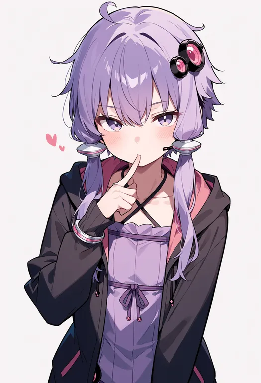 masterpiece, best quality, score_7, safe, yuzuki yukari, voiceroid, solo, upper body, simple background — by k3scat, made with ComfyUI