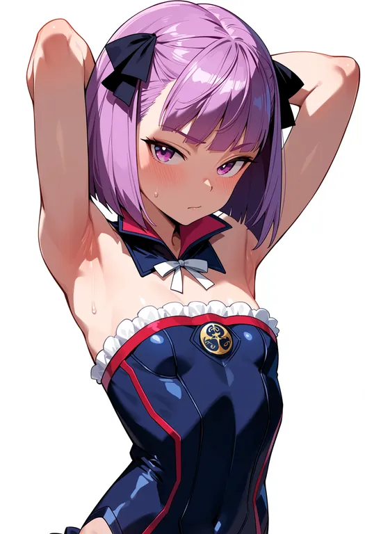 masterpiece, best quality, score_7, safe, helena blavatsky (fate), solo, upper body, simple background — by k3scat, made with ComfyUI