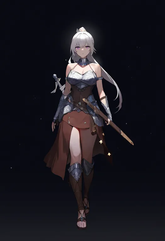 masterpiece, best quality, newest, absurdres, highres, safe, star_gladiator, solo, simple_background — by k3scat, made with ComfyUI