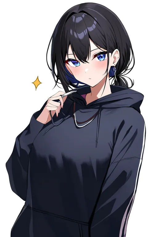 masterpiece, best quality, newest, absurdres, highres, safe, whistle!, solo, full_body, simple_background — by k3scat, made with ComfyUI