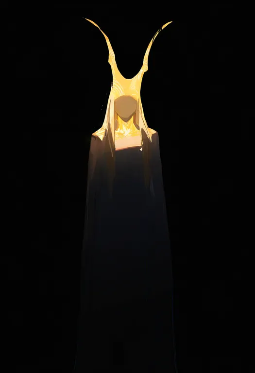 masterpiece, best quality, newest, absurdres, highres, safe, yellow_horns, 1girl, solo, simple_background — by k3scat, made with ComfyUI