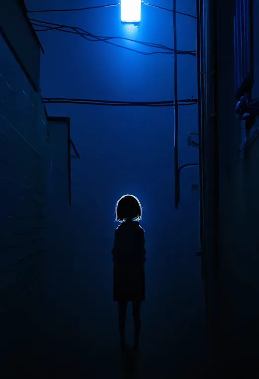 masterpiece, best quality, newest, absurdres, highres, safe, fluorescent_lamp, 1girl, solo, simple_background — by k3scat, made with ComfyUI