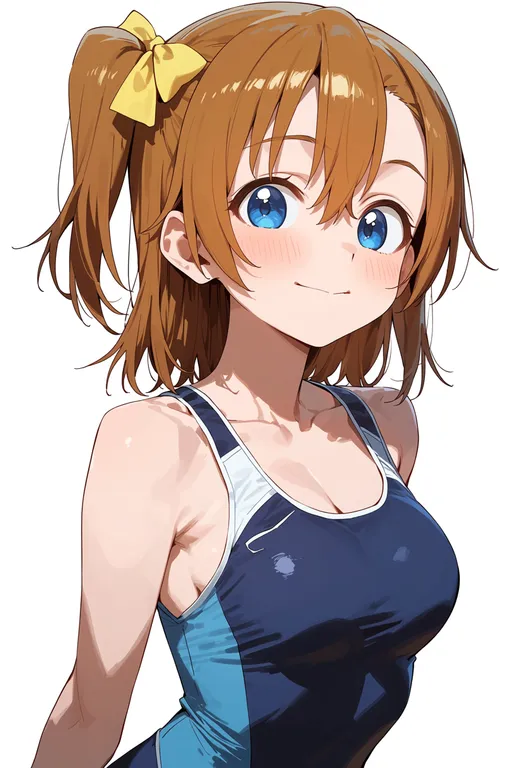 masterpiece, best quality, score_7, safe, kosaka honoka, solo, upper body, simple background — by k3scat, made with ComfyUI