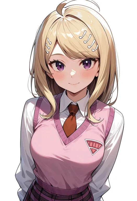 masterpiece, best quality, score_7, safe, akamatsu kaede, solo, upper body, simple background — by k3scat, made with ComfyUI