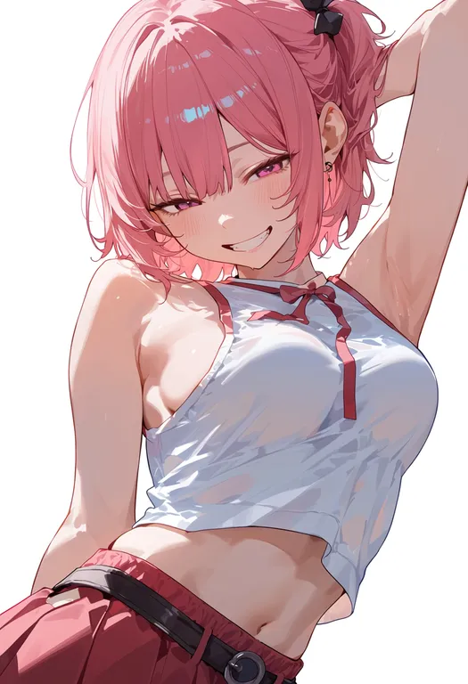 masterpiece, best quality, score_7, safe, honoka (doa), solo, upper body, simple background — by k3scat, made with ComfyUI