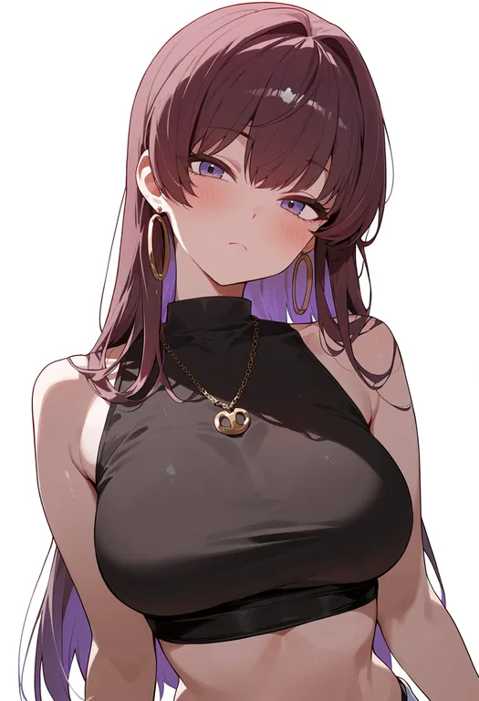 masterpiece, best quality, score_7, safe, marciana (marine study) (nikke), solo, upper body, simple background — by k3scat, made with ComfyUI
