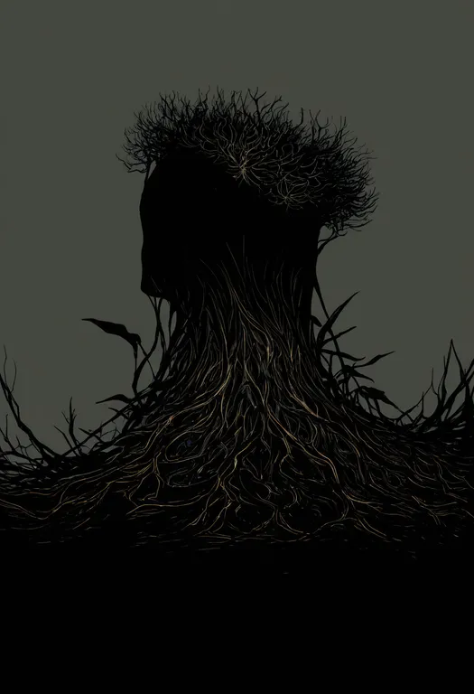 masterpiece, best quality, newest, absurdres, highres, safe, plant_roots, 1girl, solo, simple_background — by k3scat, made with ComfyUI