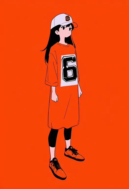 masterpiece, best quality, newest, absurdres, highres, safe, san_francisco_giants, solo, full_body, simple_background — by k3scat, made with ComfyUI