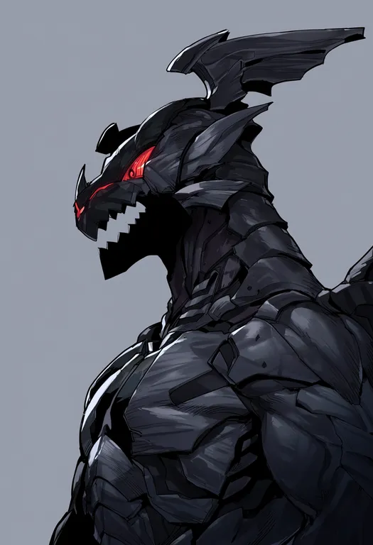 masterpiece, best quality, score_7, safe, zekrom, solo, upper body, simple background — by k3scat, made with ComfyUI