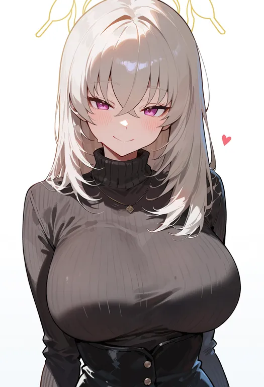 masterpiece, best quality, score_7, safe, sakurako (blue archive), blue archive, solo, upper body, simple background — by k3scat, made with ComfyUI