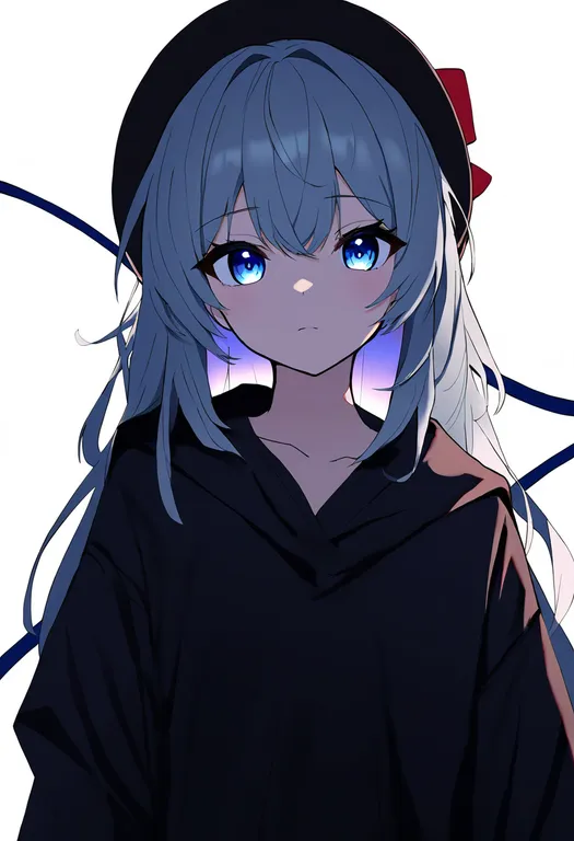 masterpiece, best quality, newest, absurdres, highres, safe, koishi_day, 1girl, solo, simple_background — by k3scat, made with ComfyUI