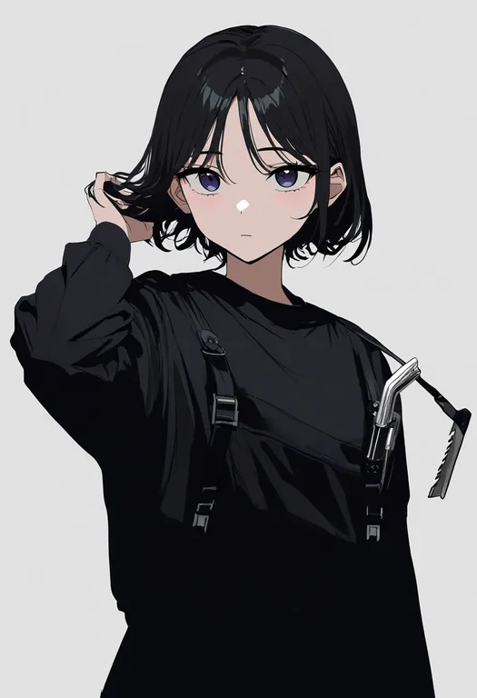 masterpiece, best quality, newest, absurdres, highres, safe, tools, 1girl, solo, simple_background — by k3scat, made with ComfyUI
