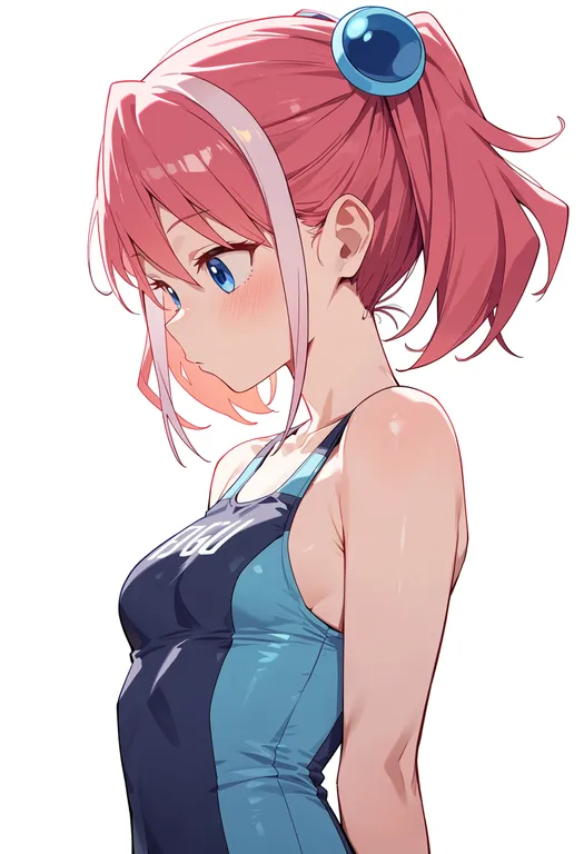 masterpiece, best quality, score_7, safe, hiiragi yuzu, solo, upper body, simple background — by k3scat, made with ComfyUI