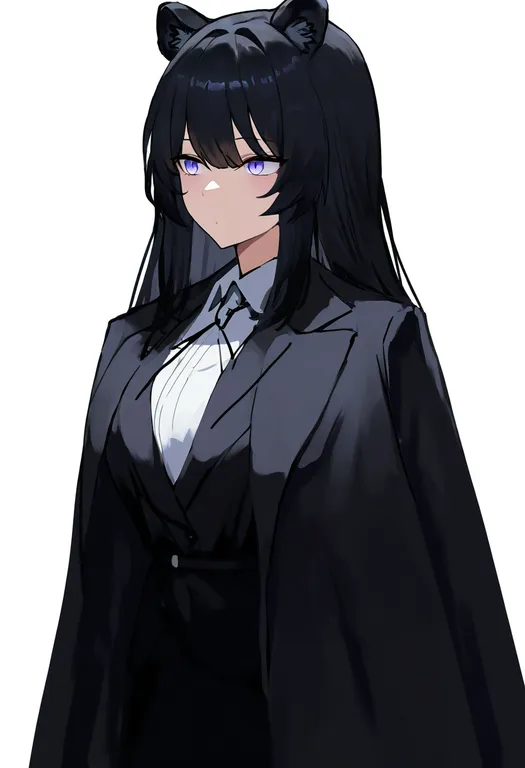 masterpiece, best quality, newest, absurdres, highres, safe, panther_ears, 1girl, solo, simple_background — by k3scat, made with ComfyUI
