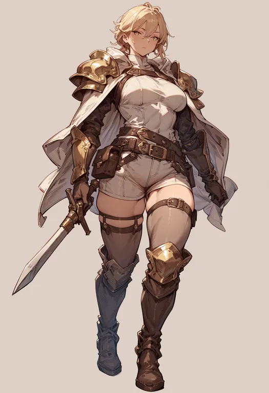 masterpiece, best quality, score_7, safe, wild arms, solo, simple background — by k3scat, made with ComfyUI