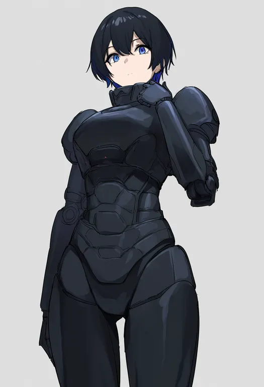 masterpiece, best quality, newest, absurdres, highres, safe, robot_ponkottsu, solo, simple_background — by k3scat, made with ComfyUI