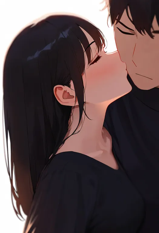 masterpiece, best quality, newest, absurdres, highres, safe, kissing_cheek, 1girl — by k3scat, made with ComfyUI