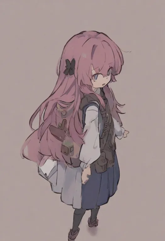 masterpiece, best quality, general, no tail, 1girl, solo, simple background — by k3scat, made with ComfyUI