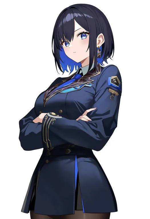 masterpiece, best quality, newest, absurdres, highres, safe, phantasy_star_portable_2_infinity, solo, simple_background — by k3scat, made with ComfyUI