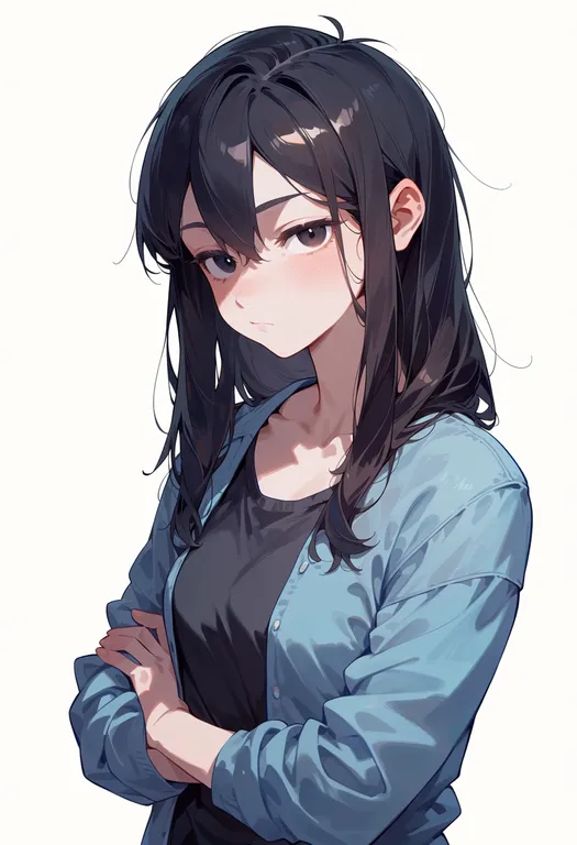 masterpiece, best quality, score_7, safe, mari (spirit) (omori), omori, solo, upper body, simple background — by k3scat, made with ComfyUI