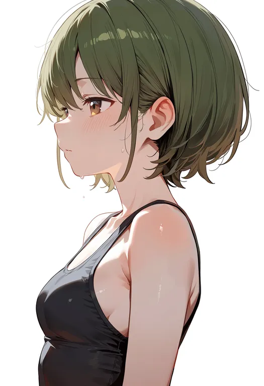 masterpiece, best quality, score_7, safe, nanakusa nichika, solo, upper body, simple background — by k3scat, made with ComfyUI