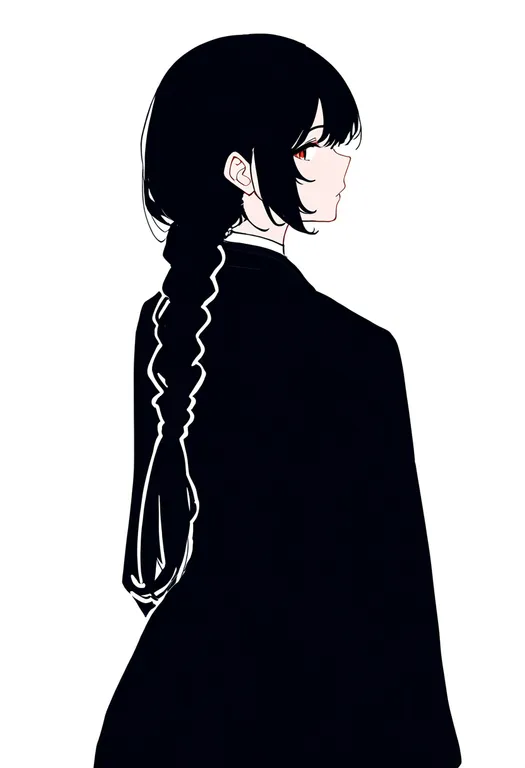 masterpiece, best quality, newest, absurdres, highres, safe, long_braid, 1girl, solo, simple_background — by k3scat, made with ComfyUI