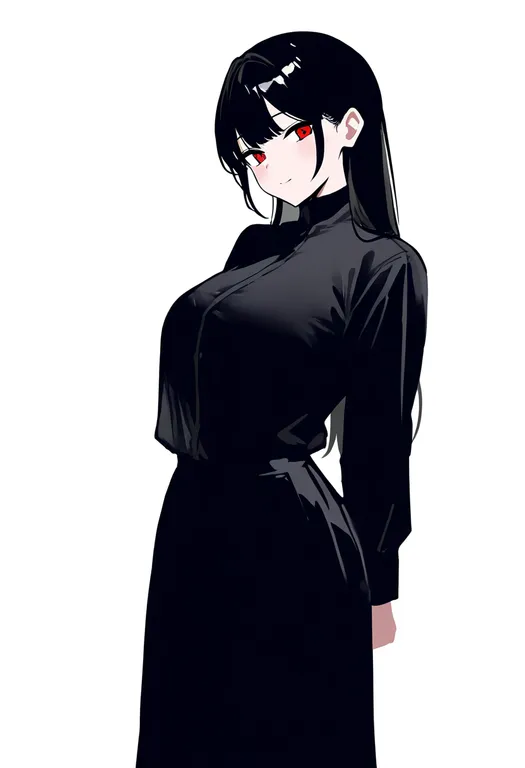 masterpiece, best quality, newest, absurdres, highres, safe, posing, 1girl, solo, simple_background — by k3scat, made with ComfyUI