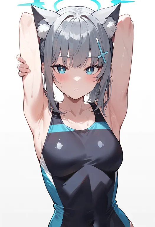 masterpiece, best quality, score_7, safe, shiroko (swimsuit) (blue archive), blue archive, solo, upper body… — by k3scat, made with ComfyUI