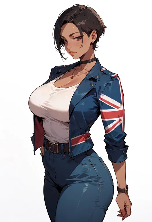 masterpiece, best quality, score_7, safe, union jack, 1girl, solo, simple background — by k3scat, made with ComfyUI