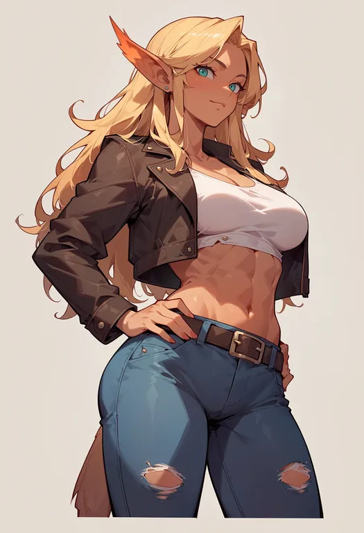 masterpiece, best quality, score_7, safe, breath of fire i, solo, simple background — by k3scat, made with ComfyUI