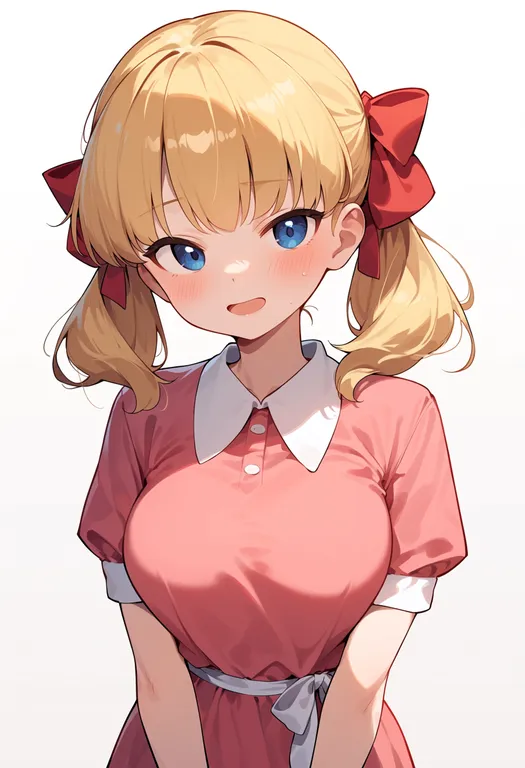 masterpiece, best quality, score_7, safe, paula (mother 2), mother 2, solo, upper body, simple background — by k3scat, made with ComfyUI