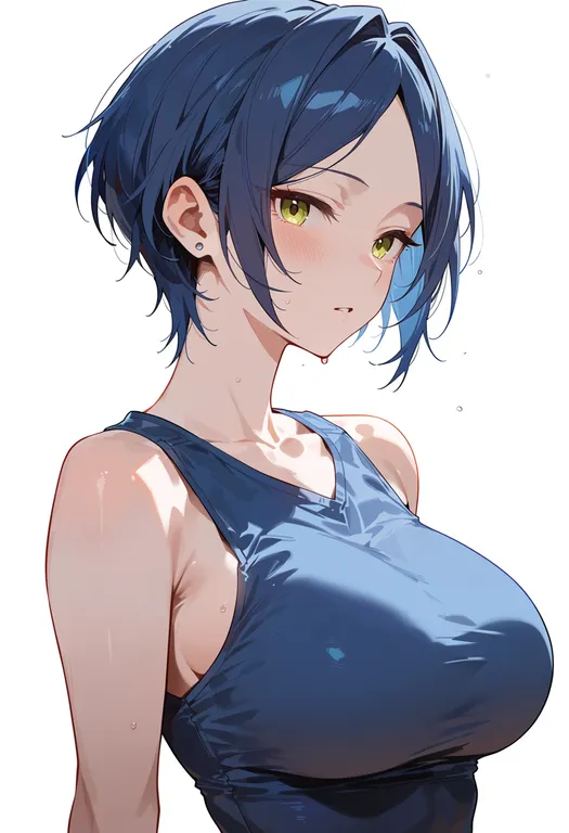 masterpiece, best quality, score_7, safe, hayami kanade, solo, upper body, simple background — by k3scat, made with ComfyUI