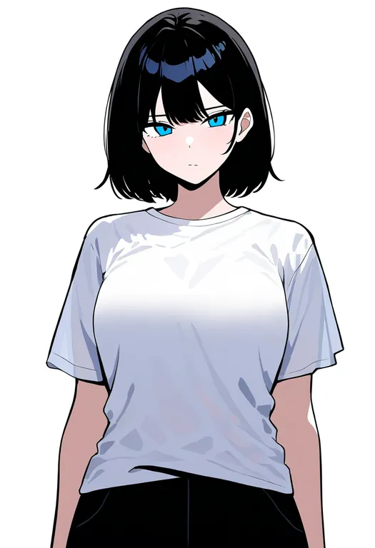 masterpiece, best quality, newest, absurdres, highres, safe, shirt_under_shirt, 1girl, solo, simple_background — by k3scat, made with ComfyUI
