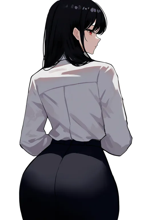 masterpiece, best quality, newest, absurdres, highres, safe, mole_on_ass, 1girl, solo, simple_background — by k3scat, made with ComfyUI