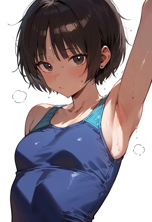 masterpiece, best quality, score_7, safe, tachibana miya, solo, upper body, simple background — by k3scat, made with ComfyUI