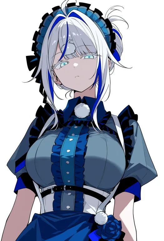 masterpiece, best quality, score_7, safe, aokumo rin, solo, upper body, simple background — by k3scat, made with ComfyUI