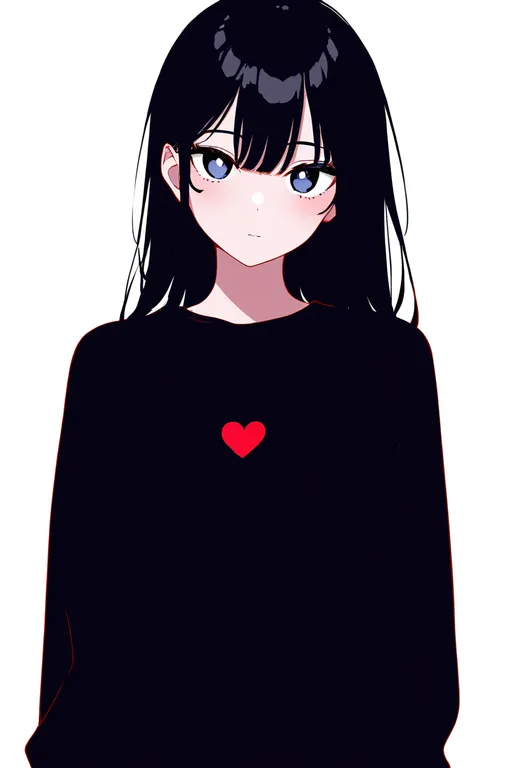 masterpiece, best quality, newest, absurdres, highres, safe, heart_button, 1girl, solo, simple_background — by k3scat, made with ComfyUI