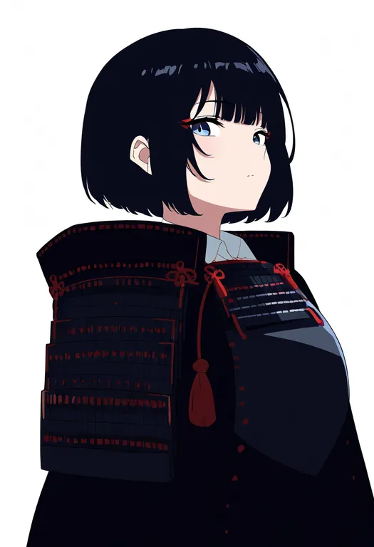 masterpiece, best quality, newest, absurdres, highres, safe, sode, 1girl, solo, simple_background — by k3scat, made with ComfyUI