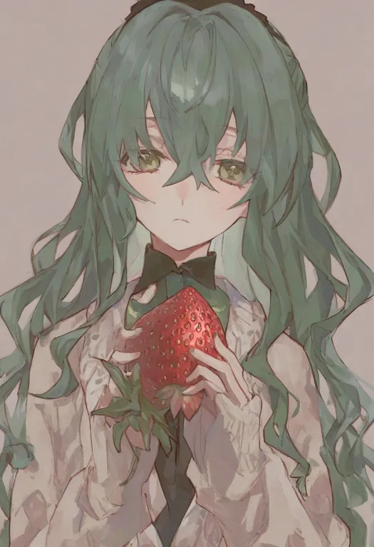 masterpiece, best quality, general, strawberry panic!, solo, simple background — by k3scat, made with ComfyUI