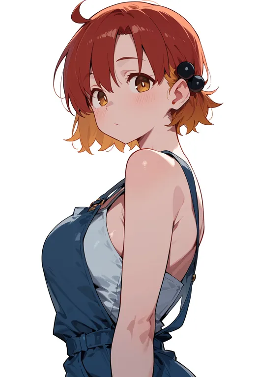 masterpiece, best quality, score_7, safe, yabuki kana, solo, upper body, simple background — by k3scat, made with ComfyUI
