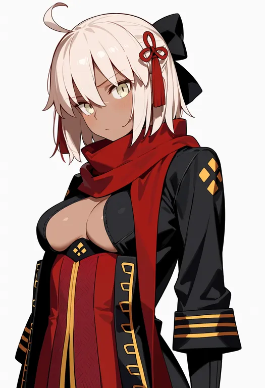 masterpiece, best quality, score_7, safe, okita souji alter (second ascension) (fate), solo, upper body… — by k3scat, made with ComfyUI
