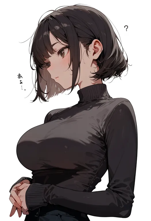 masterpiece, best quality, score_7, safe, senbei, 1girl, solo, upper body, simple background — by k3scat, made with ComfyUI