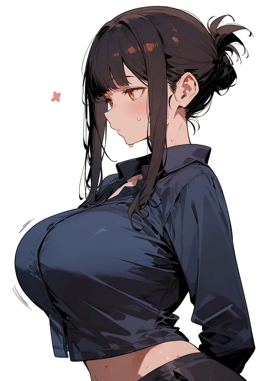 masterpiece, best quality, score_7, safe, gunkanmaki, 1girl, solo, upper body, simple background — by k3scat, made with ComfyUI