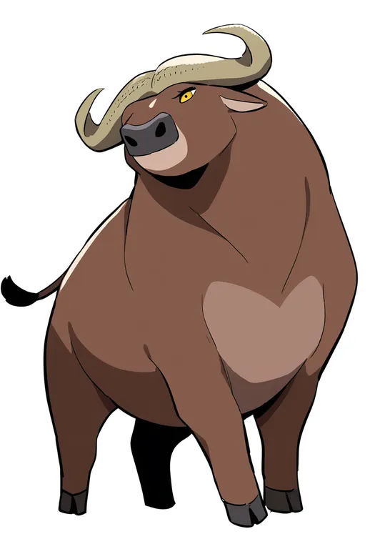masterpiece, best quality, newest, absurdres, highres, safe, buffalo_bills, solo, full_body, simple_background — by k3scat, made with ComfyUI
