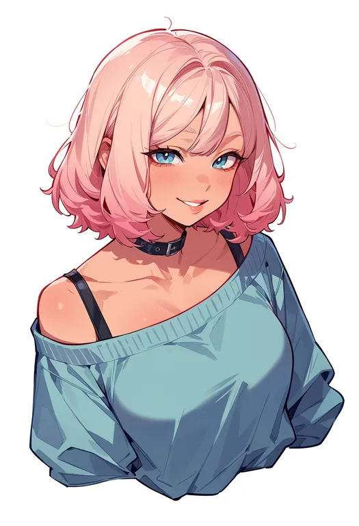 masterpiece, best quality, score_7, safe, ellee-chan, solo, upper body, simple background — by k3scat, made with ComfyUI