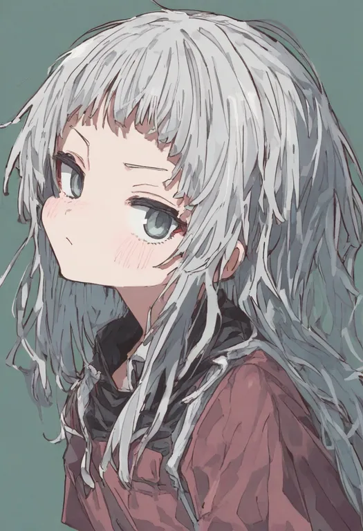 masterpiece, best quality, general, light frown, 1girl, solo, simple background — by k3scat, made with ComfyUI