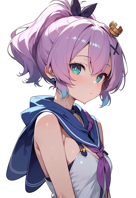 masterpiece, best quality, score_7, safe, javelin (azur lane), azur lane, solo, upper body, simple background — by k3scat, made with ComfyUI
