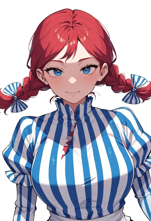 masterpiece, best quality, score_7, safe, wendy's, solo, upper body, simple background — by k3scat, made with ComfyUI