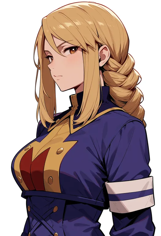 masterpiece, best quality, score_7, safe, agrias oaks, solo, upper body, simple background — by k3scat, made with ComfyUI